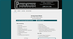Desktop Screenshot of petriauction.com